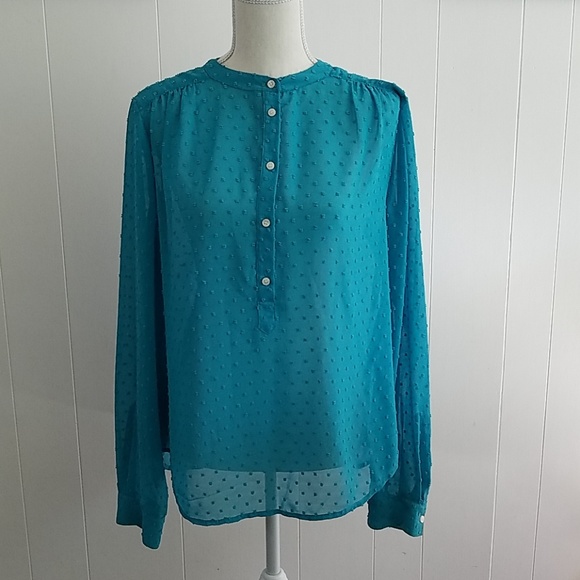J. Crew clipdot popover blouse - Picture 6 of 7
